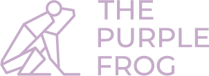 the purple frog logo